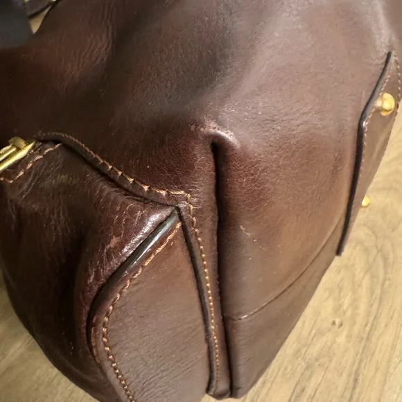 Vintage Marc Jacob Brown Patti Satchel Leather Bag - Picture 14 of 16